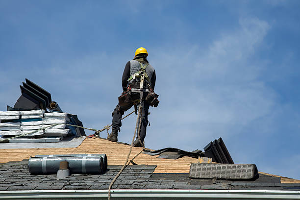 Professional Gutter Installation technician working in Blairs Mills, PA